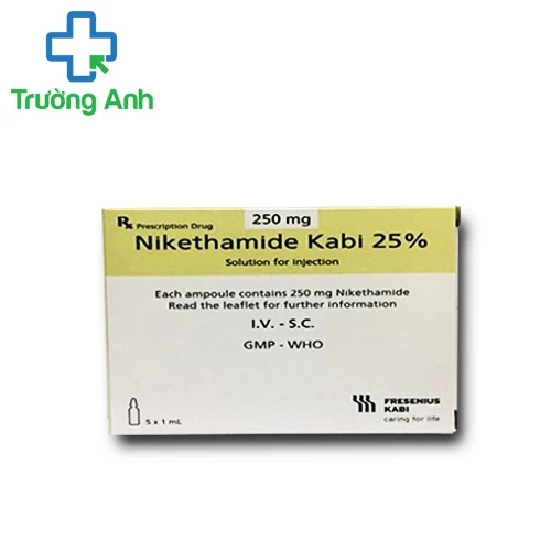 Nikethamide Kabi 25% - Thuốc chống sốc hiệu quả  