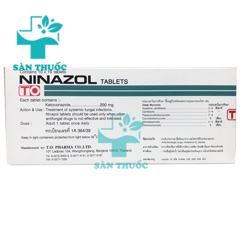 Ninazol Tablets - Thuốc kháng sinh kháng nấm hiệu quả của Thái Lan