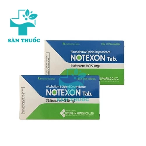 Notexon tab 50mg Myung-In - Thuốc cai nghiện của Hàn Quốc