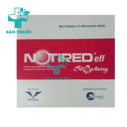 Notired Eff Strawberry - Điều trị suy nhược chức năng hiệu quả