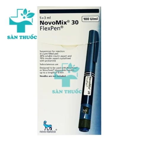 Novomix 30 FlexPen 100IU/ml 3ml - Thuốc điều trị bệnh đái tháo đường hiệu quả của Đan Mạch