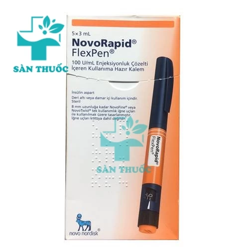 Novorapid Flexpen 100IU/ml - Thuốc điều trị bệnh tiểu đường hiệu quả của Đan Mạch