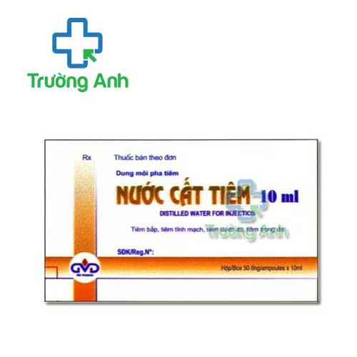 Nước cất tiêm 10ml MD Pharco - Thuốc điều trị hạ calci huyết 