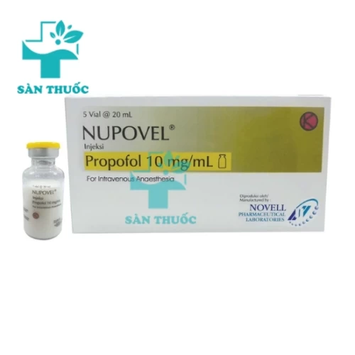 Nupovel 10mg/ml Novell - Thuốc gây mê dạng tiêm của Indonesia
