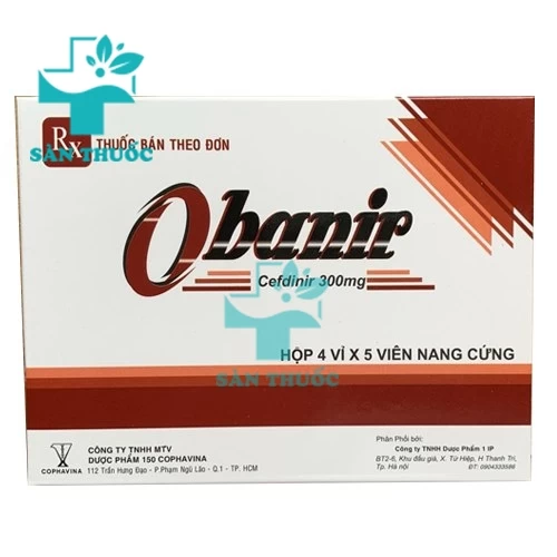 Obanir 300mg - Thuốc trị nhiễm khuẩn nhẹ hiệu quả của Armephaco