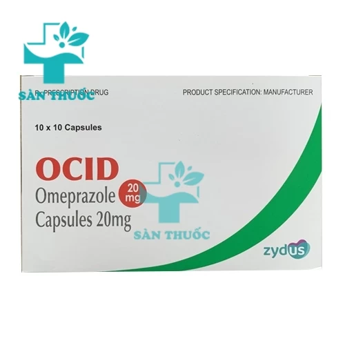 Ocid 20mg Zydus Cadila (viên) - Thuốc điều trị viêm loét dạ dày