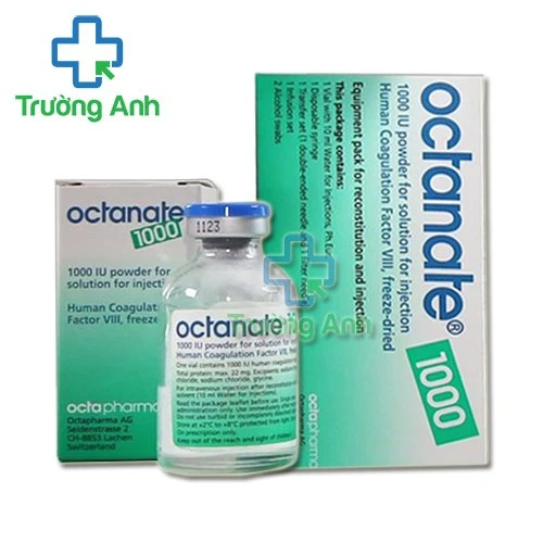 Octanate 1000IU Octapharma - Thuốc trị rối loạn đông máu hiệu quả
