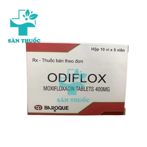 Odiflox 400mg Baroque - Thuốc kháng sinh trị nhiễm khuẩn