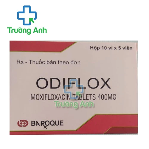Odiflox 400mg Baroque - Thuốc kháng sinh trị nhiễm khuẩn