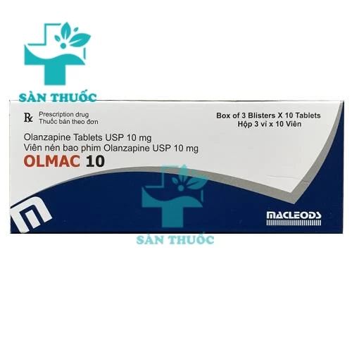 Olmac 10 - Thuốc điều trị tâm thần phân liệt của Macleods Pharma