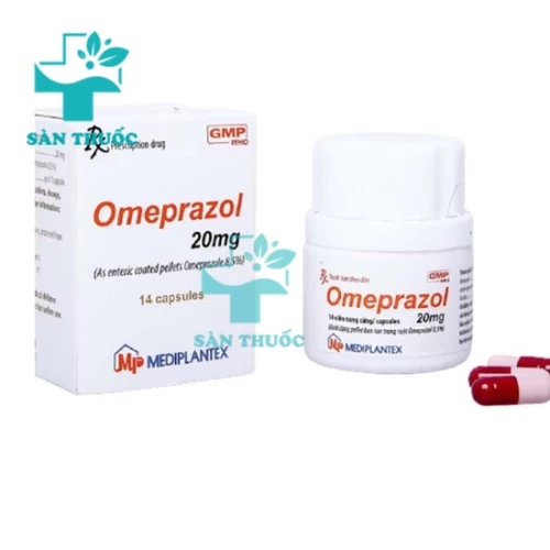 Omeprazol 20mg - Thuốc điều trị viêm loét dạ dày, tá tràng hiệu quả