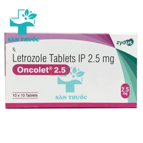 Oncolet 2.5 Zydus - Thuốc điều trị bệnh ung thư vú của Ấn Độ