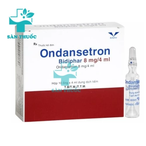 Ondansetron Bidiphar 8mg/4ml - Thuốc trị buồn nôn và nôn