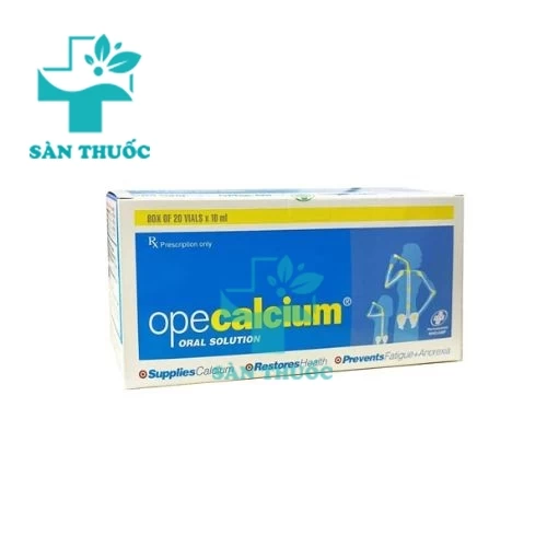 Opecalcium Oral Solution 10ml OPV - Thuốc dự phòng và điều trị thiếu calci