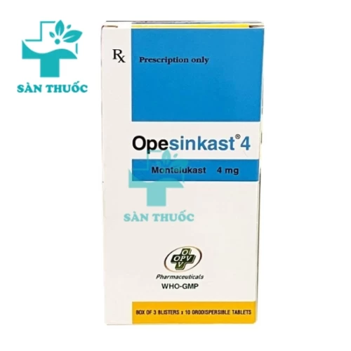 Opesinkast 4 OPV - Thuốc điều trị hen phế quản và viêm mũi