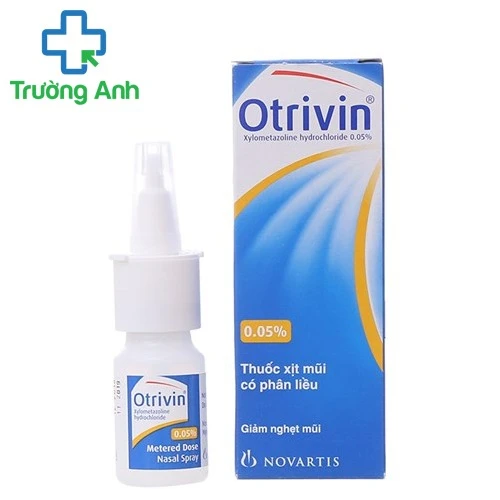 Otrivin 0,05% Spray 10ml Novartis - Thuốc trị nghẹt mũi hiệu quả