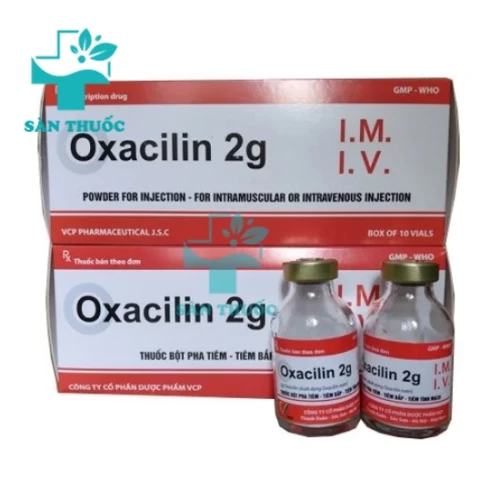 Oxacilin 2g VCP - Thuốc kháng sinh điều trị nhiễm khuẩn