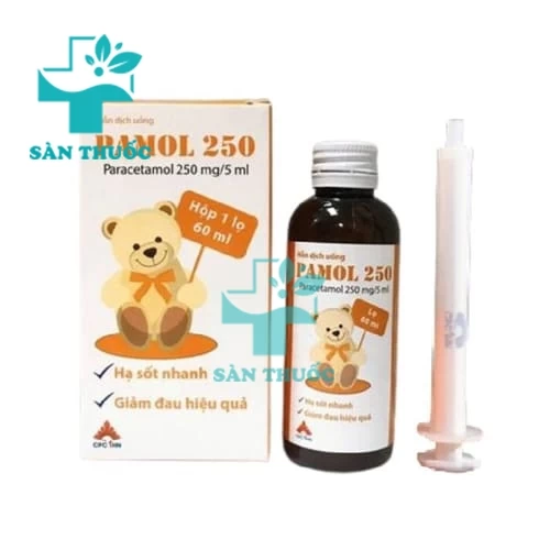 Pamol 250 CPC1HN (lọ 60ml) - Thuốc giảm đau, hạ sốt cho trẻ em