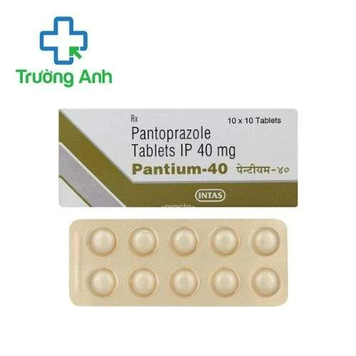 Pantium-40 Intas Pharma - Điều trị viêm loét dạ dày, loét tá tràng