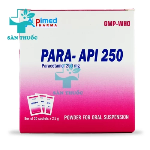 Para-Api 250 - Thuốc giảm đau, hạ sốt của Apimed
