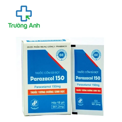 Parazacol 150 Pharbaco - Thuốc giảm đau, hạ sốt từ nhẹ đến vừa