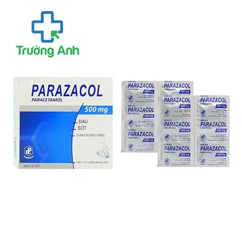 Parazacol 500 Pharbaco - Thuốc giảm đau hạ sốt hiệu quả