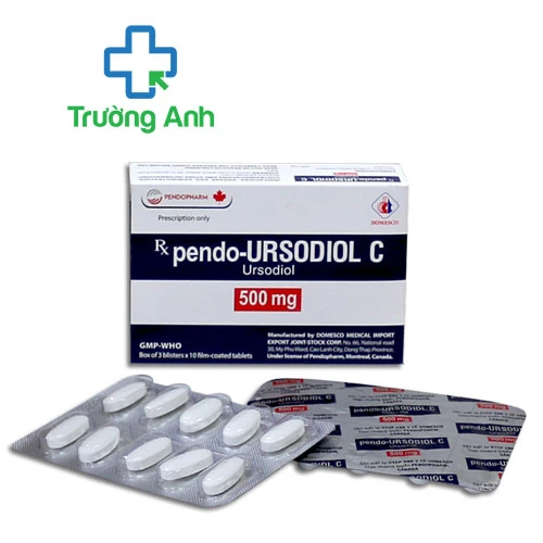 Pendo-Ursodiol C 500mg Domesco - Thuốc điều trị xơ gan ứ mật