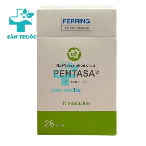 Pentasa 1g (viên đặt) - Thuốc điều trị bệnh Crohn hiệu quả
