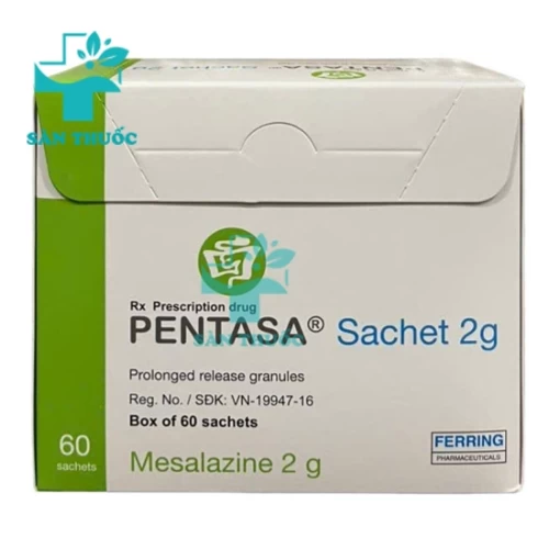 Pentasa Sachet 2g - Thuốc trị viêm đại tràng hiệu quả của Thụy Sĩ (1 gói)
