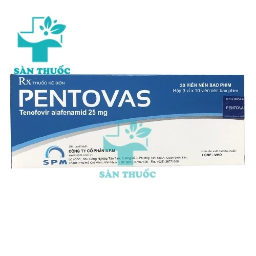 Pentovas 25mg SPM - Thuốc điều trị viêm gan B