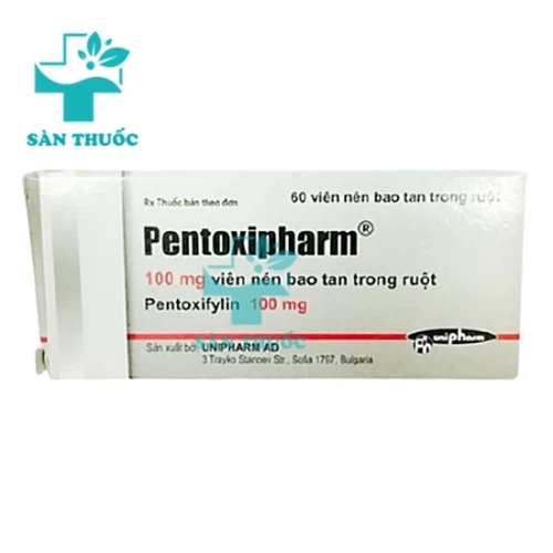 Pentoxipharm 100mg - Thuốc viêm tác động mạch mạn tính hiệu quả