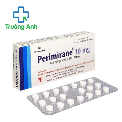 Perimirane 10mg Thành Nam Pharma - Thuốc trị nôn và buồn nôn