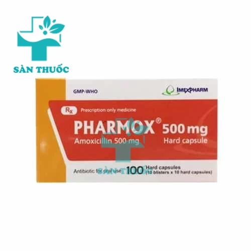 Pharmox 500mg Imexpharm - Thuốc điều trị nhiễm khuẩn vừa