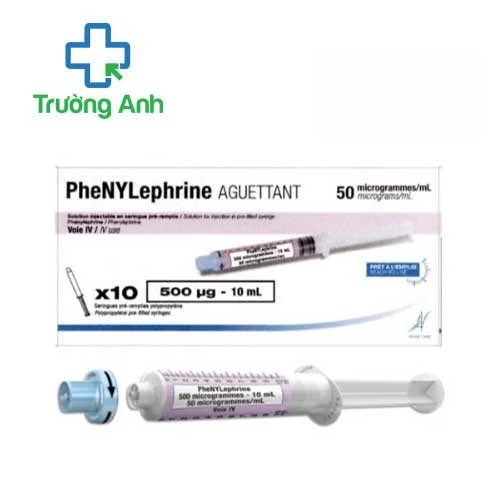 Phenylephrine Aguettant 50 µg/ml - Thuốc trị hạ huyết áp của Pháp