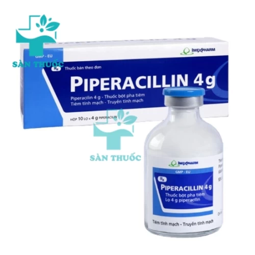 Piperacillin 4g Imexpharm - Thuốc điều trị nhiễm khuẩn hô hấp