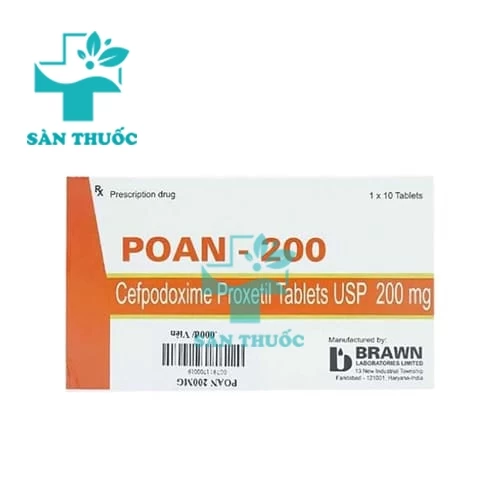 Poan-200 Brawn - Thuốc điều trị nhiễm khuẩn của Ấn Độ
