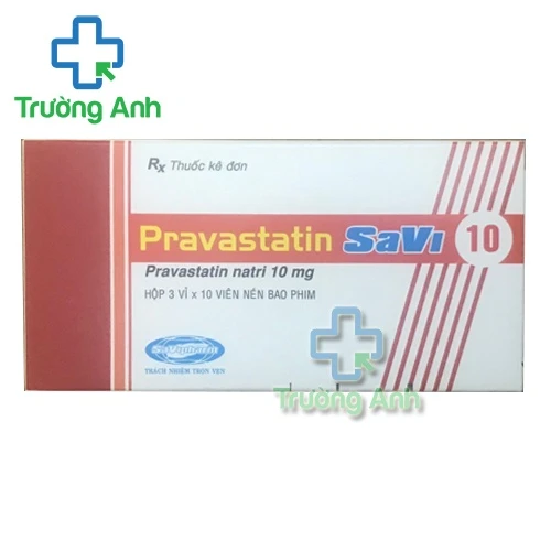 Pravastatin Savi 10 - Thuốc điều trị tăng mỡ máu hiệu quả
