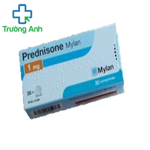Prednisone Mylan 1mg - Thuốc chống viêm,dị ứng của Ấn Độ