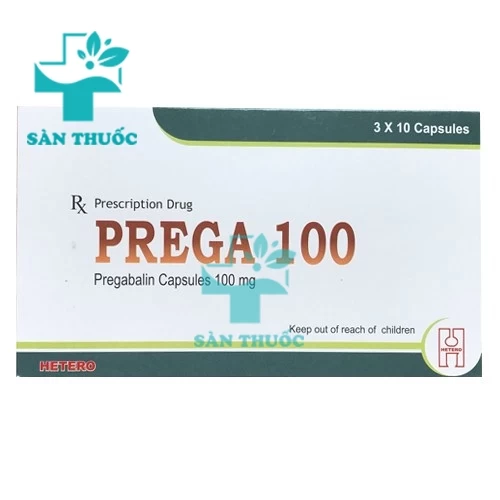 Prega-100 Hetero - Thuốc trị đau dây thần kinh hiệu quả