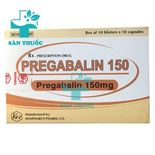 Pregabalin 150 Khapharco - Thuốc điều trị đau dây thần kinh dạng uống