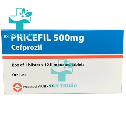 Pricefil 500mg - Thuốc điều trị nhiễm trùng hiệu quả