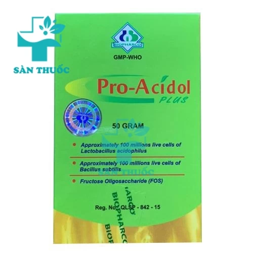 Pro-Acidol Plus (lọ 50g)- Bổ sung vi khuẩn có lợi cho đường ruột