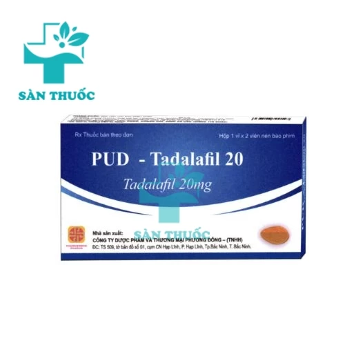 PUD-Tadalafil 20 - Thuốc điều trị rối loạn cương dương