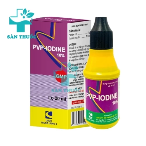 PVP-Iodine 10% - Thuốc sát khuẩn vết thương hiệu quả của Danapha