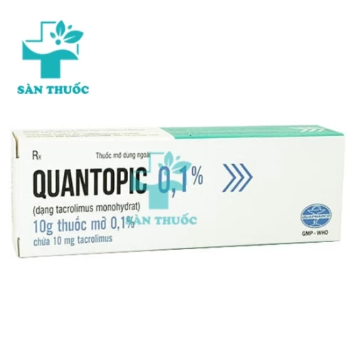 Quantopic 0,1% 10g Quapharco - Thuốc trị viêm da hiệu quả