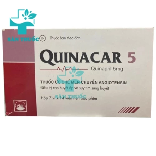 Quinacar 5 - Thuốc điều trị tăng huyết áp vô căn của Pypmepharco