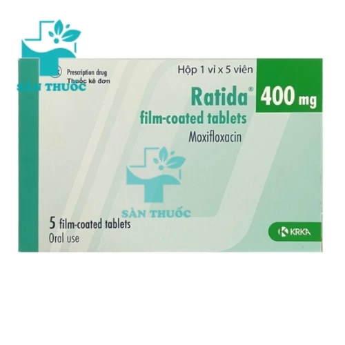 Ratida 400mg film-coated tablets Krka - Thuốc trị nhiễm khuẩn của Slovenia
