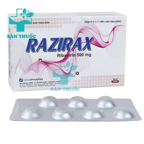 Razirax 500mg - Thuốc điều trị viêm gan siêu vi C hiệu quả
