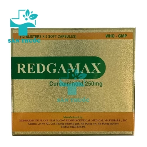 Redgamax Curcuminoid 250mg HD Pharma - Thuốc điều trị viêm loét dạ dày 