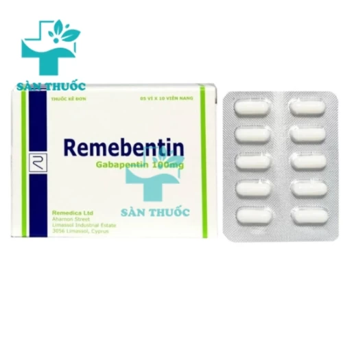 Remebentin 100mg Remedica - Thuốc trị bệnh động kinh hiệu quả